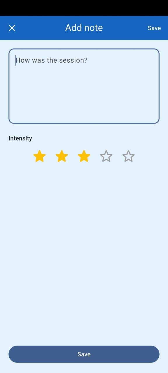 Journal empty screen